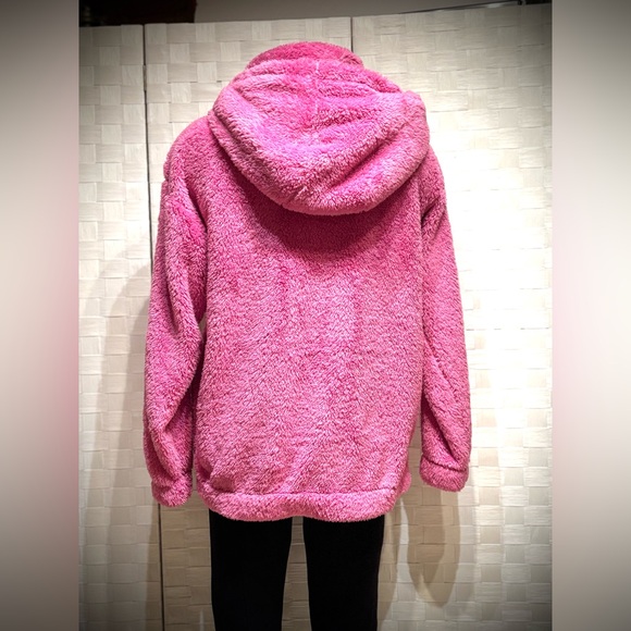 G BY GIULIANA THE CLOUD WOMEN’S ZIP FRONT HOODED JACKET IN MAUVE  SIZE XS - Picture 3 of 9